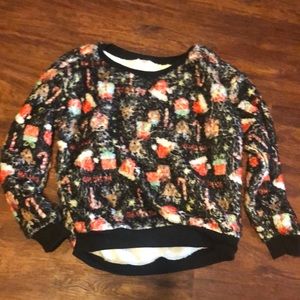 Fuzzy Christmas sweat shirt